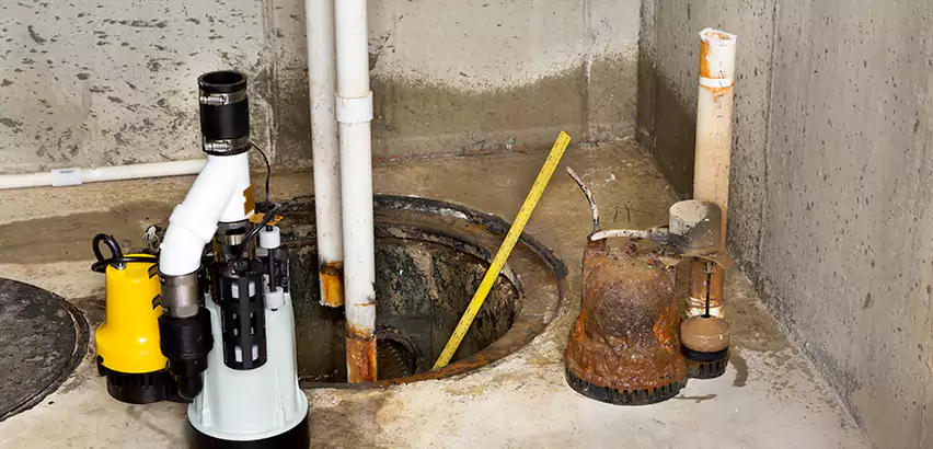 Installing Sump Pump in Finished Basement in Medford, NY